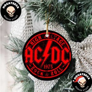 AC DC Rock Roll 1975 Christmas Gift Tree Decorations Ornament