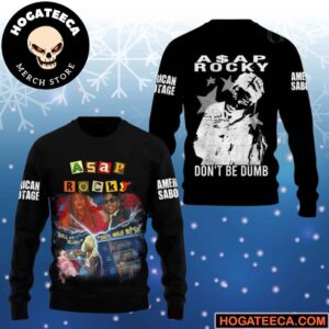 ASAP Rocky Dont Be Dump Chirstmas Gifts 2024 Xmas For Family And Friends Ugly Sweater