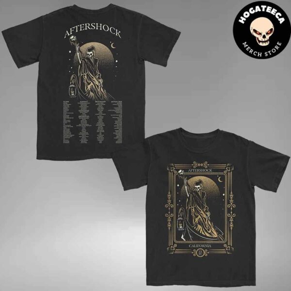 Aftershock 2024 California Lineup Merch Two Sides T-Shirt Two Sides Unisex T-Shirt