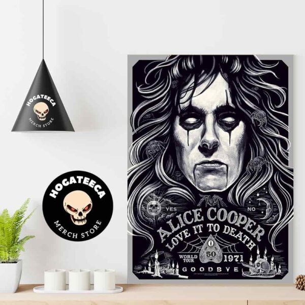 Alice Cooper Love It To Death 50th Anniversary Home Decor Poster Canvas