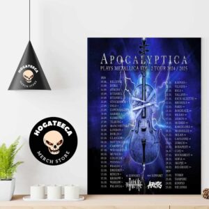 Apocalyptica Plays Metallica Vol 2 Tour 2024-25 Schedule List Home Decor Poster Canvas