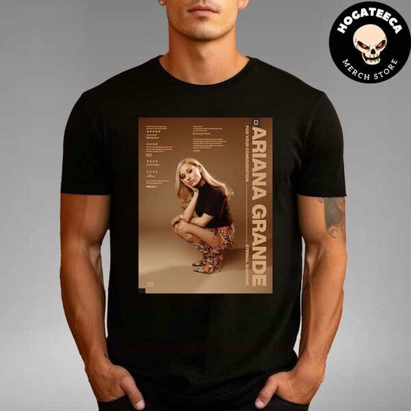 Ariana Grande For Your Consideration Banner For The 2025 Grammys Unisex T-Shirt