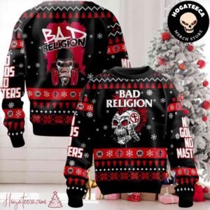 Bad Religion No Gods No Masters Ugly Christmas Sweater Chirstmas Gifts 2024 Xmas For Family And Friends Ugly Sweater