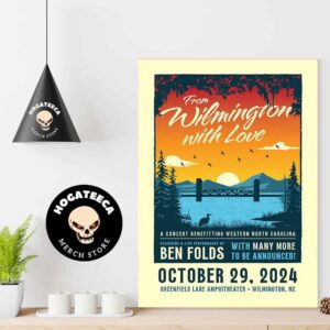 Ben Folds With Many More To Be Announced On October 29 2024 At Greenfield Lake Amphitheatre In Wilmington NC Home Decor Poster Canvas