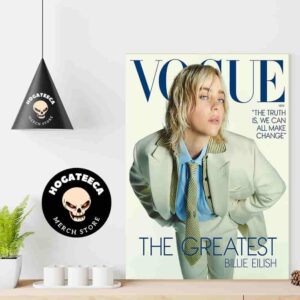 Billie Eilish Graces The Cover Of Vogue Home Decor Poster Canvas