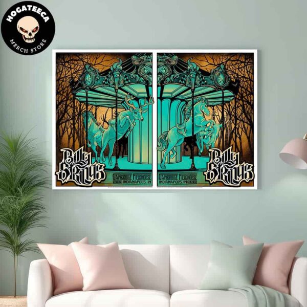 Billy Strings Merch For Full Show At Gainbridge Fieldhouse On Oct 11 12 2024 In Indianapolis In Home Decor Poster Canvas