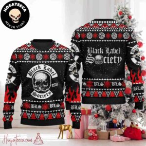 Black Label Society Christmas Sweater Chirstmas Gifts 2024 Xmas For Family And Friends Ugly Sweater