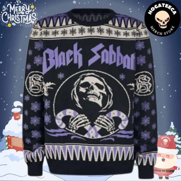 Black Sabbath Band Chirstmas Gifts 2024 Xmas For Family And Friends Ugly Sweater