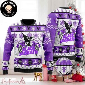 Black Sabbath Snow Ugly Christmas Sweater Chirstmas Gifts 2024 Xmas For Family And Friends Ugly Sweater