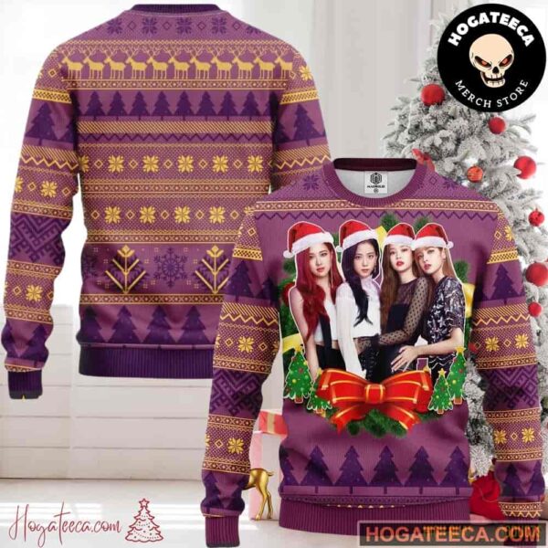 BLACKPINK KPOP Chirstmas Gifts 2024 Xmas For Family And Friends Ugly Sweater