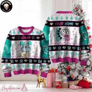 Blink-182 Ice Cream  Chirstmas Gifts 2024 Xmas For Family And Friends Ugly Sweater