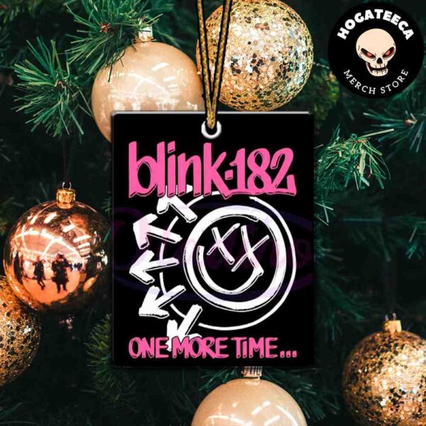 Blink 182 One More Time Logo Christmas 2024 Tree Decorations Ornament