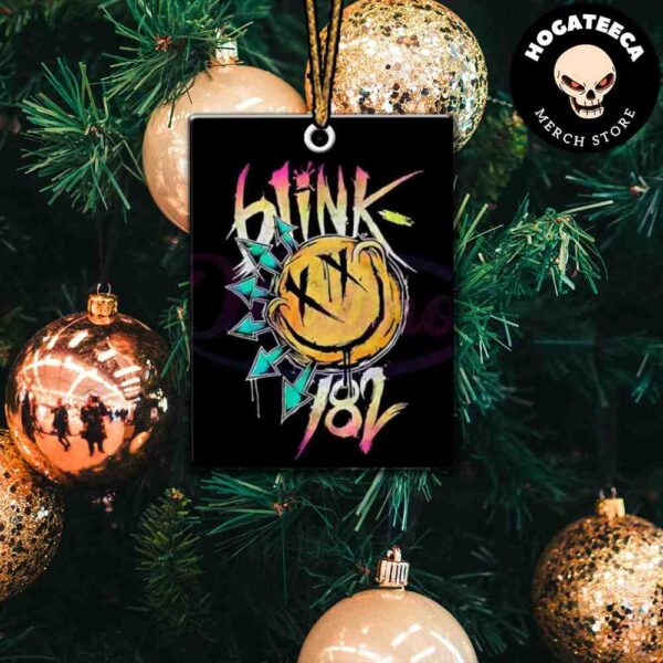 Blink 182 Smiley Face Pop Punk Band Christmas 2024 Tree Decorations Ornament