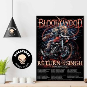 Bloodywood Return Of The Singh EU UK Tour 2025 Schedule Performance Home Decor Poster Canvas