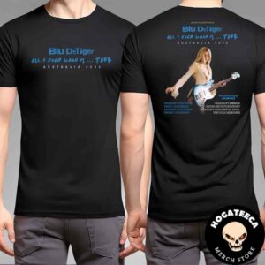 Blu DeTiger Australia Tour December 2024 Schedule List Two Sides Unisex T-Shirt