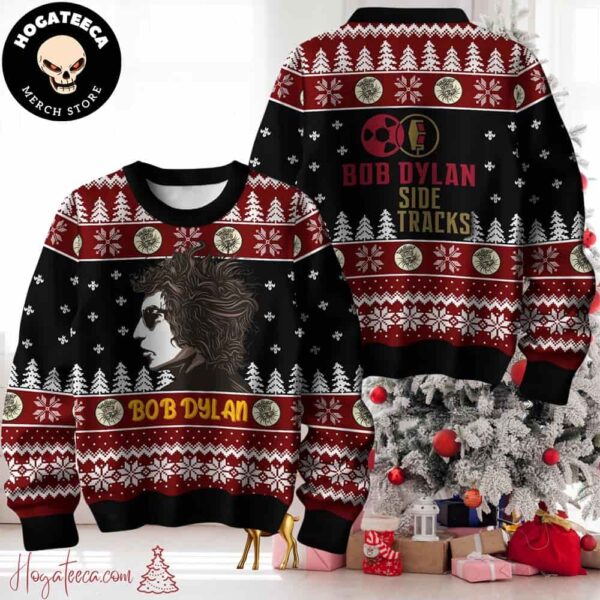 Bob Dylan Side Tracks Ugly Christmas Sweater Chirstmas Gifts 2024 Xmas For Family And Friends Ugly Sweater