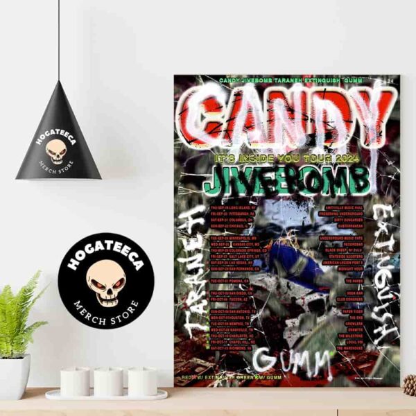 Candy It’s Inside You Tour 2024 Schedule List Date Home Decor Poster Canvas