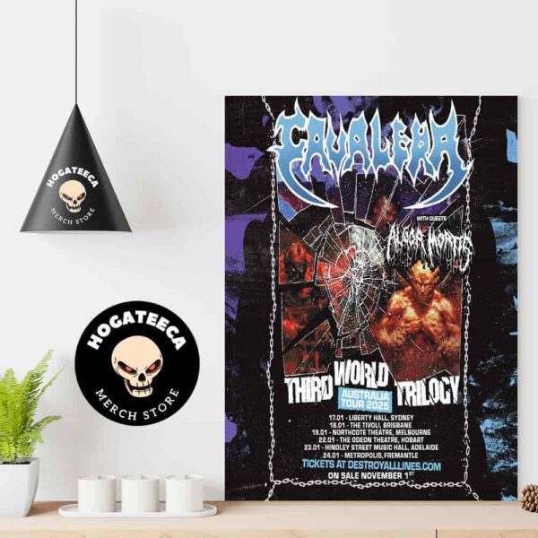 Cavalera Conspiracy Third World Trilogy Tour Of Australia Set For Next January 2025 Home Decor Poster Canvas