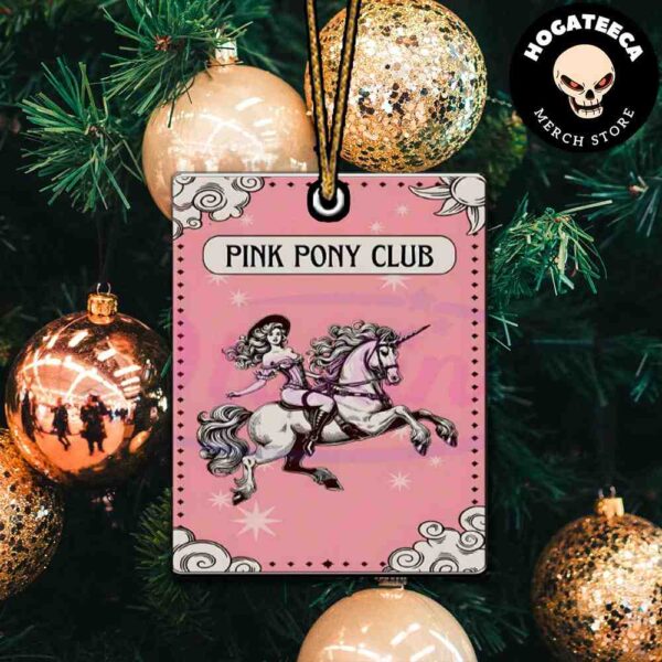 Chappell Roan Pink Pony Club Tarot Card Cowgirl Tour Christmas 2024 Tree Decorations Ornament