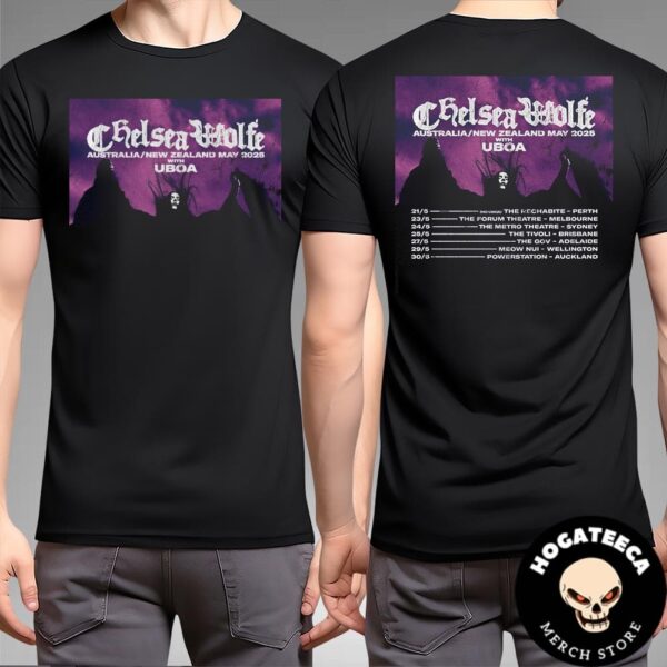 Chelsea Wolfe Australia New Zealand May 2025 With Uboa Performances Scheduled Two Sides Unisex T-Shirt