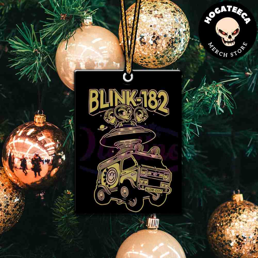 Comfort Colors Blink 182 Ufo American Rock Band Christmas 2024 Tree Decorations Ornament