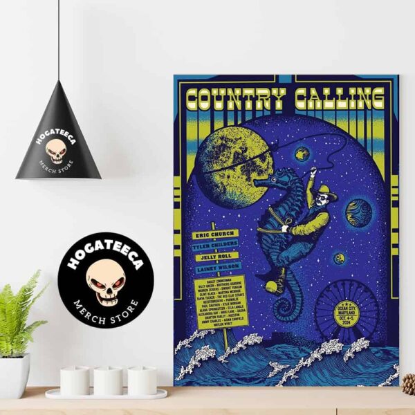 Country Calling Festival in Ocean City Maryland On October 4-5 2024 Home Decor Poster Canvas