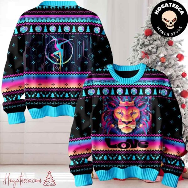 Dave Matthews Band Lions Love Merry Ugly Christmas Sweater Chirstmas Gifts 2024 Xmas For Family And Friends Ugly Sweater