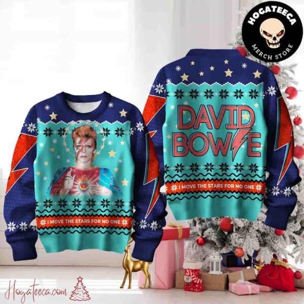 David Bowie I Move The Stars For No One Christmas Sweater Chirstmas Gifts 2024 Xmas For Family And Friends Ugly Sweater