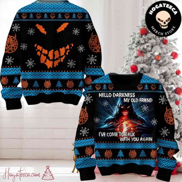 Disturbed Hell Darkness Old Friend Ugly Christmas Sweater Chirstmas Gifts 2024 Xmas For Family And Friends Ugly Sweater