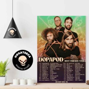 Dopado Best Friend Tour 2024 Schedule Performance Home Decor Poster Canvas