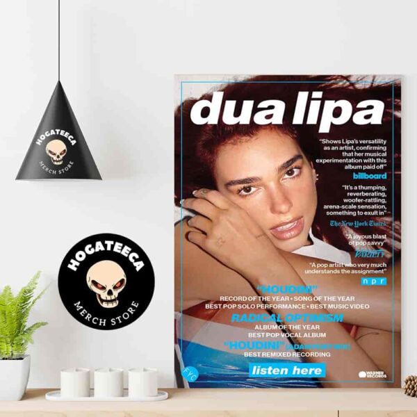 Dua Lipa For Your Consideration Banner For The 2025 Grammys Home Decor Poster Canvas