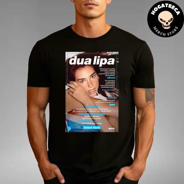 Dua Lipa For Your Consideration Banner For The 2025 Grammys Unisex T-Shirt