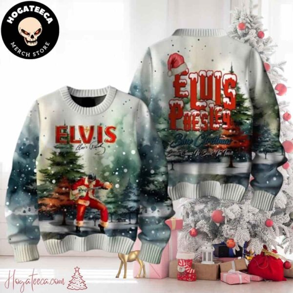 Elvis Presley Santa Is Back In Town Christmas Sweater Chirstmas Gifts 2024 Xmas For Family And Friends Ugly Sweater