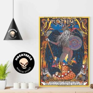 Festival of Rock Posters at the Hall of Flowers in San Francisco on Saturday October 19th 2024 Home Decor Poster Canvas