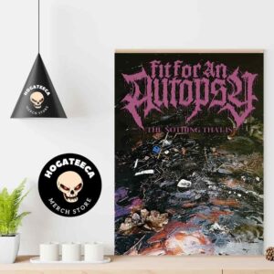 Fit For An Autopsy The Nothing That Is Tour 2024 Home Decor Poster Canvas