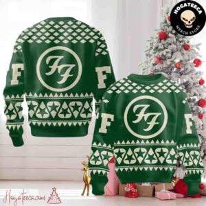 Foo Fighters Green Star Christmas Sweater Chirstmas Gifts 2024 Xmas For Family And Friends Ugly Sweater