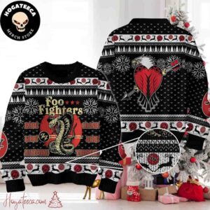 Foo Fighters Ride Like Lighting Christmas Sweater Chirstmas Gifts 2024 Xmas For Family And Friends Ugly Sweater