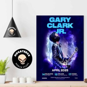 Gary Clark Jr Australia Tour April 2025 Home Decor Poster Canvas