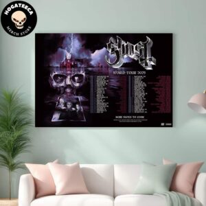 Ghost World Tour 2025 Performance Schedule Home Decor Poster Canvas