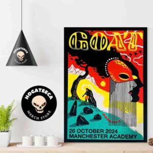 Goat Band Merch For Show On October 26 2024 At Manchester Academy Home Decor Poster Canvas