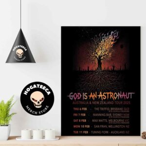 God Is An Astronaut Australia And New Zealand Tour 2025 Schedule List Home Decor Poster Canvas