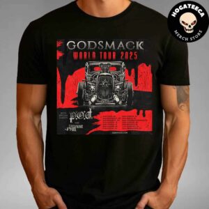 Godsmack World Tour 2025 With Special Guest POD And Drowning Pool Performance Schedule Merch Unisex T-Shirt