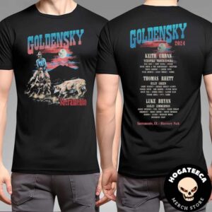 GoldenSky Country Music And Beer Festival 2024 Sacramento CA At Discovery Park Full Lineup Two Sides Unisex T-Shirt