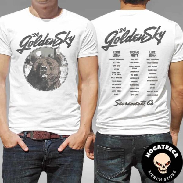 GoldenSky Country Music And Beer Festival 2024 Sacramento CA At Discovery Park Lineup Grizz Two Sides Unisex T-Shirt