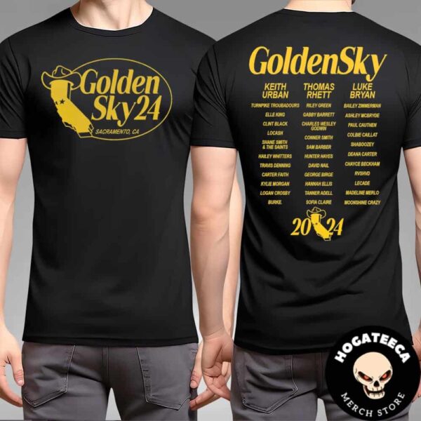 GoldenSky Country Music And Beer Festival October 2024 Sacramento CA Lineup NorCal Two Sides Unisex T-Shirt