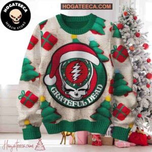 Grateful Dead 2024 Holly Jolly Chirstmas Gifts 2024 Xmas For Family And Friends Ugly Sweater