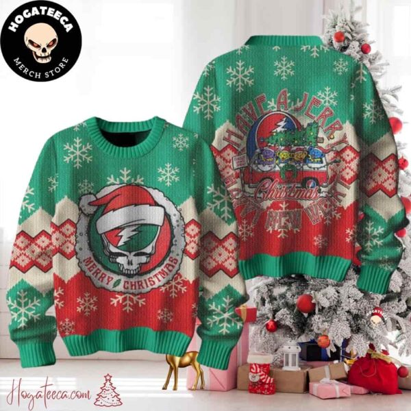 Grateful Dead Have Yourself A Jerry Ugly Christmas Sweater Chirstmas Gifts 2024 Xmas For Family And Friends Ugly Sweater