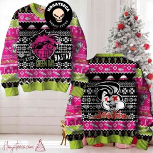 Green Day Bastard Dookie Ugly Christmas Sweater Chirstmas Gifts 2024 Xmas For Family And Friends Ugly Sweater