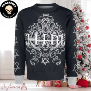 HIM Band  Chirstmas Gifts 2024 Xmas For Family And Friends Ugly Sweater