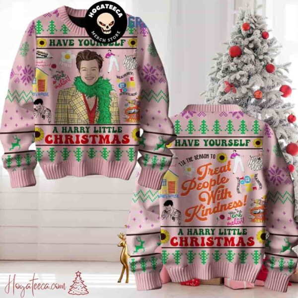 Harry Styles Have Yourself A Harry Little Christmas Sweater Chirstmas Gifts 2024 Xmas For Family And Friends Ugly Sweater